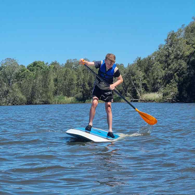 Child on paddle board